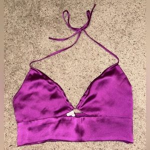 Garage purple crop top